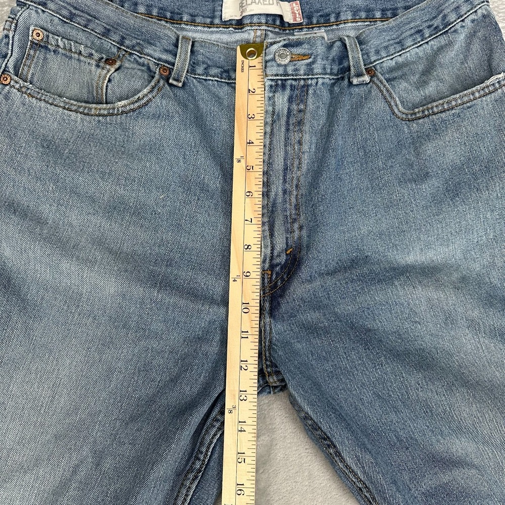 Levi's 550 Relaxed Fit Jeans Men's Size 40x29 Distressed Denim Medium Wash - Picture 6 of 16